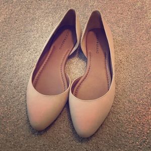 Lucky Brand Nude pointed toe flats